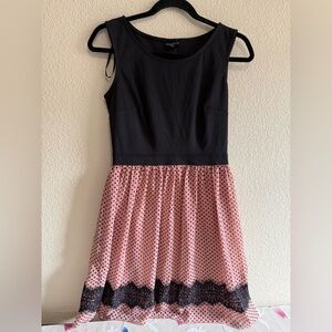 Black and Pink Polka Dot Dress. NEW